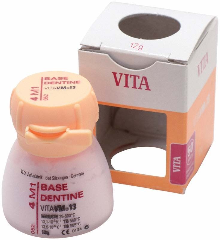 VITA VM 13 Base Dentin 4M1 Keramikmasse, 12g Dose mit Verpackung.