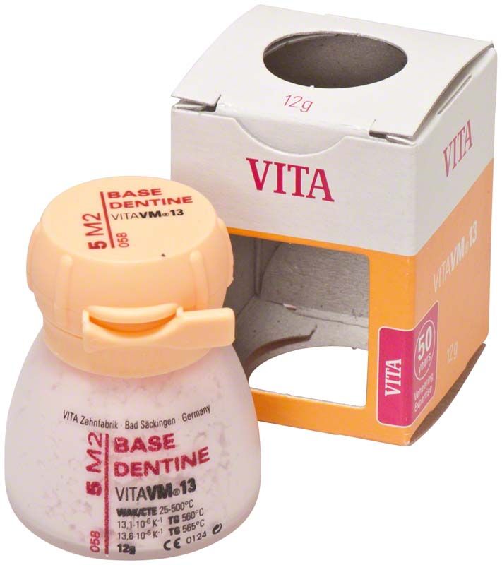 VM13 3D Base Dentin 12g 5M2 Zahnmaterial mit Verpackung.