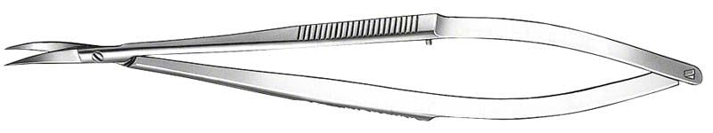Mikro-Schere Castroviejo für präzise Schnitte in der dentalen Chirurgie.