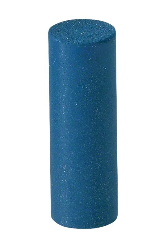 Zylinderförmiger blauer EVE UNIVERSAL Schleifkörper, mittelgroß.