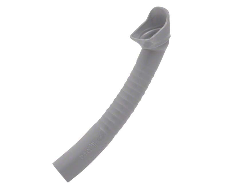 Prophylaxekanüle mit drehbarem Schutzschild für den dentalen Bereich.