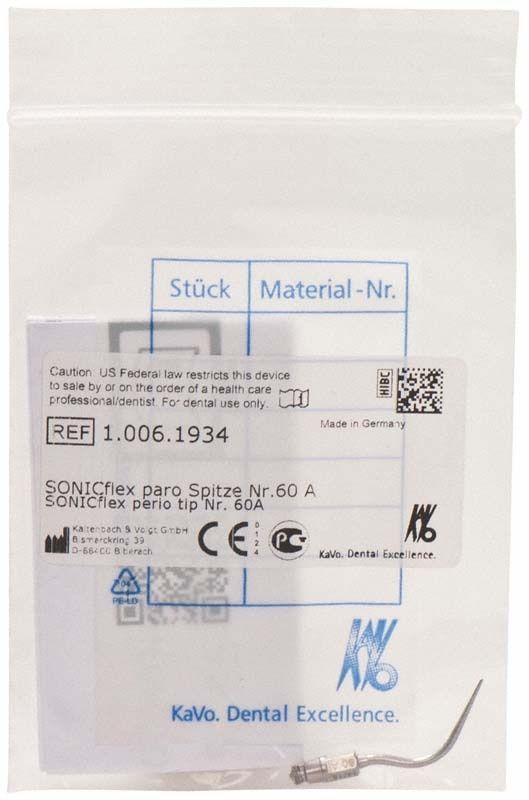 SONICflex paro Spitze Form 60A in Verpackung mit Etikett.