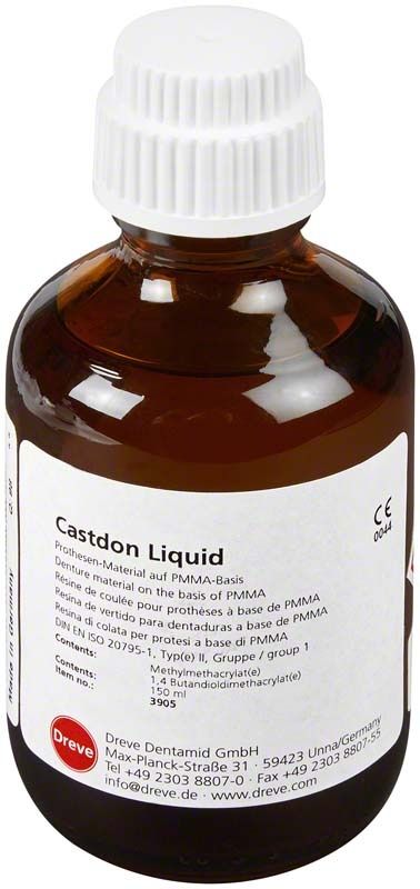 Castdon Liquid Flasche 150ml mit Etikett und Firmeninformationen.