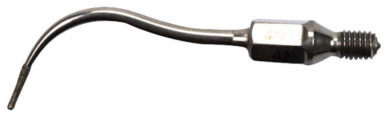 SONICflex cariex D Spitze Form 42 Kugel, Durchmesser 0,8mm in Nahaufnahme.