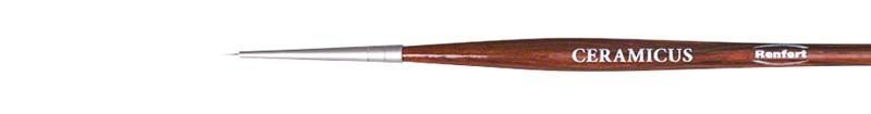 Ceramicus Pinsel Gr. 8 mit fein geformter Spitze für Dentalanwendungen.