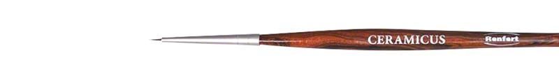 Keramikpinsel aus dem Ceramicus Pinsel 4er Set mit feiner Spitze.
