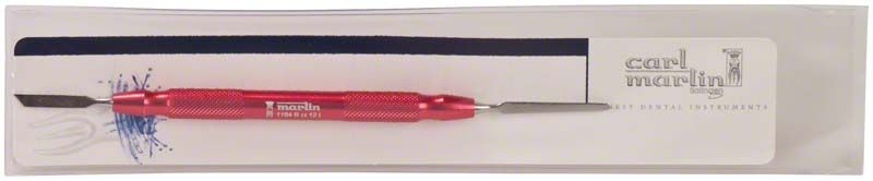 Doppelendiges Modellierinstrument von Carl Martin in roter Farbe.