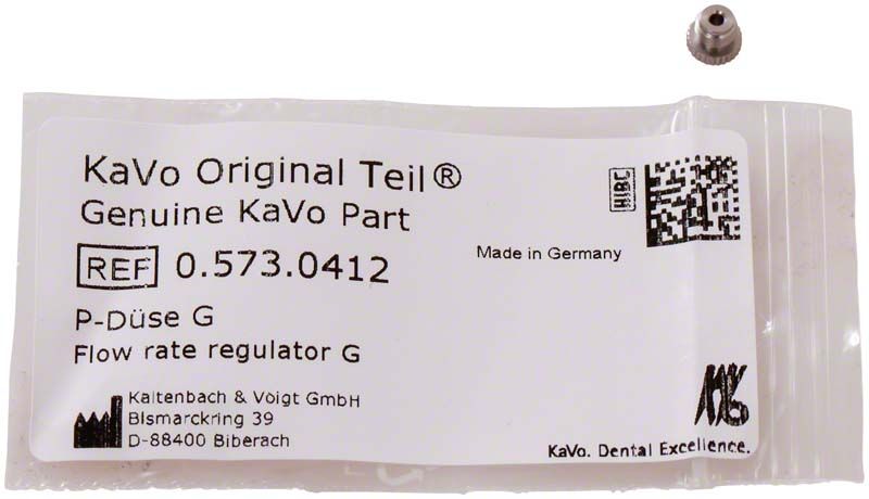 Regulierungsdüse für PROPHYflex, verpackt mit Herstellerinformationen und QR-Code.