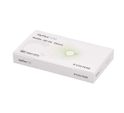 Weiße Verpackung der HyFlex™ CM NiTi-Feilen, Größe 04/50, 25mm.