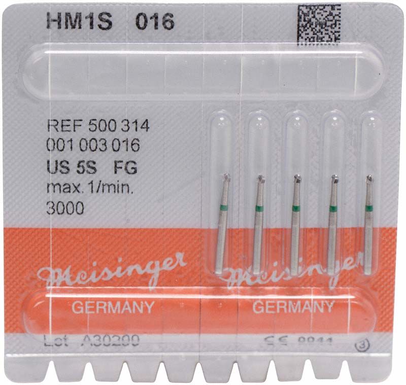 HM-Bohrer FG HM1S 016 in Originalverpackung mit Produktspezifikationen.