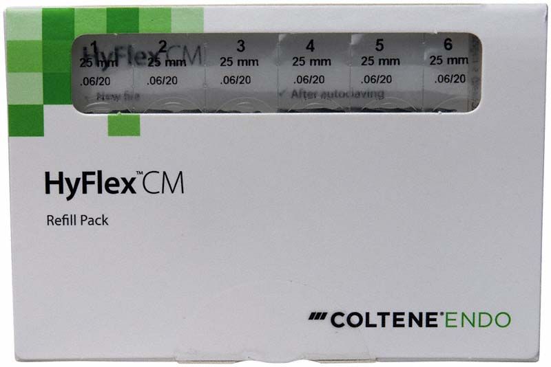 HyFlex™ CM NiTi-Feilen 25mm Gr. 06/20 in Nachfüllpackung von COLTENE ENDO.