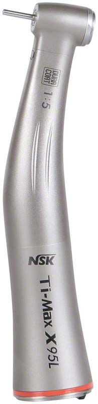 Ti-Max X Winkelstück Typ X95L mit Licht, Vorderansicht des ergonomischen Designs.