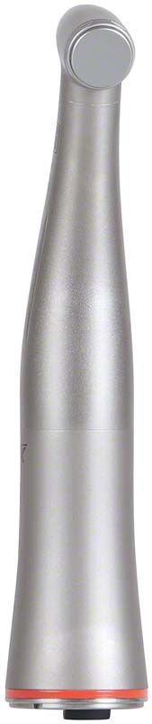 Ti-Max X Winkelstück Typ X95L rot mit Licht, Nahaufnahme der Rückansicht.