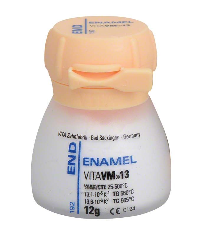 VITA VM 13 Verblendkeramik 12g Dose mit ENAMEL und END Aufdruck.