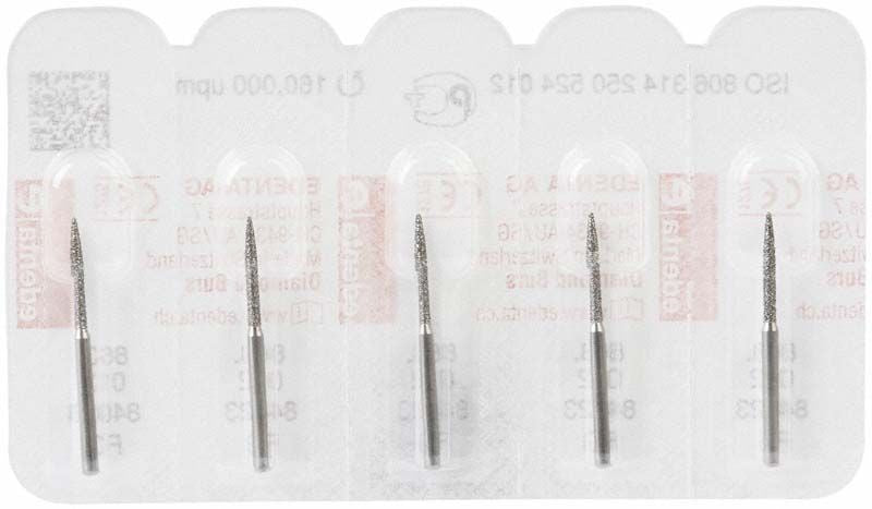 Diamant FG 863 012 Dentalbohrer in Blisterverpackung.