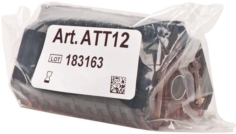 Acrylglasrahmen des Accu-Trac Modellsystems in Kunststoffverpackung mit Artikelnummer.