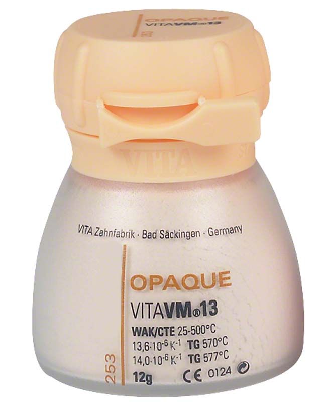 Dose VITA VM13 Opaque 12g mit Verschluss und Produktinformationen.