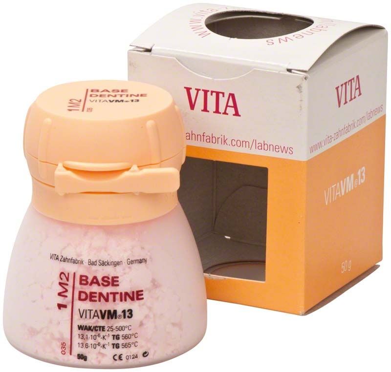 VM13 3D Base Dentin 50g 1M2 in Plastikbehälter mit Verpackung.