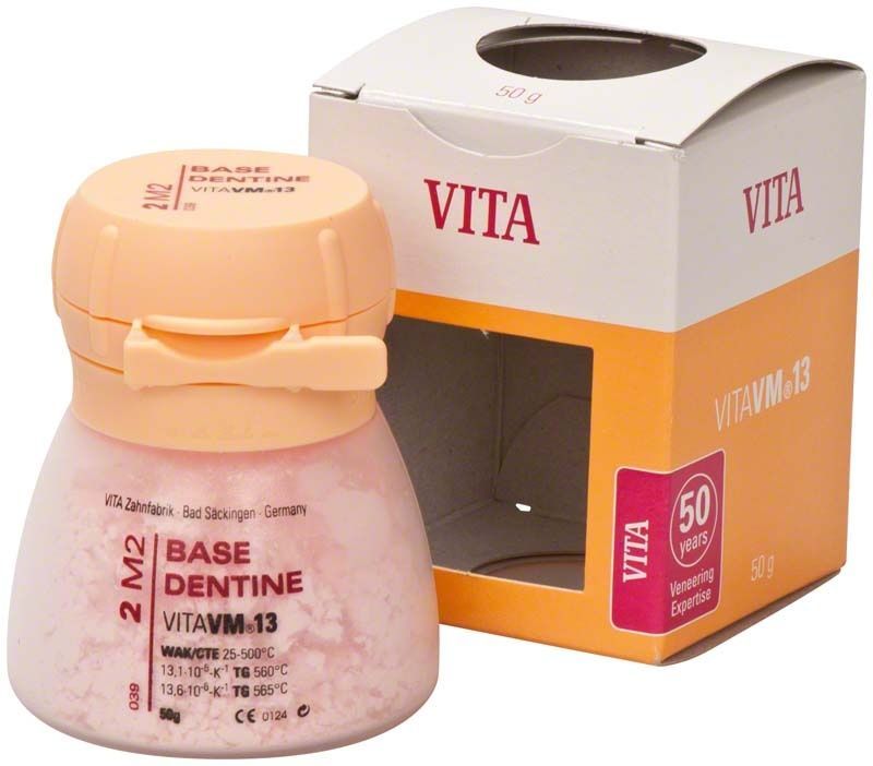 VITA VM 13 Base Dentin 50g Dose mit Verpackung.