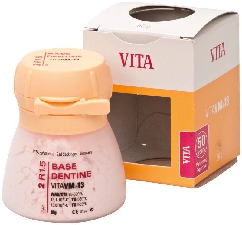 VITA VM13 3D Base Dentin 50g 2R1.5 mit Verpackung.