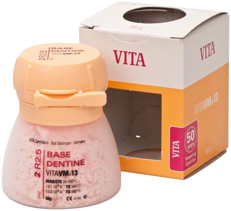 VM13 3D Base Dentin 50g 2R2.5 Zahnpulver mit Verpackung.