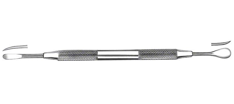 Doppelendiges Raspatorium mit 5,0mm und 7,5mm Enden aus Edelstahl.