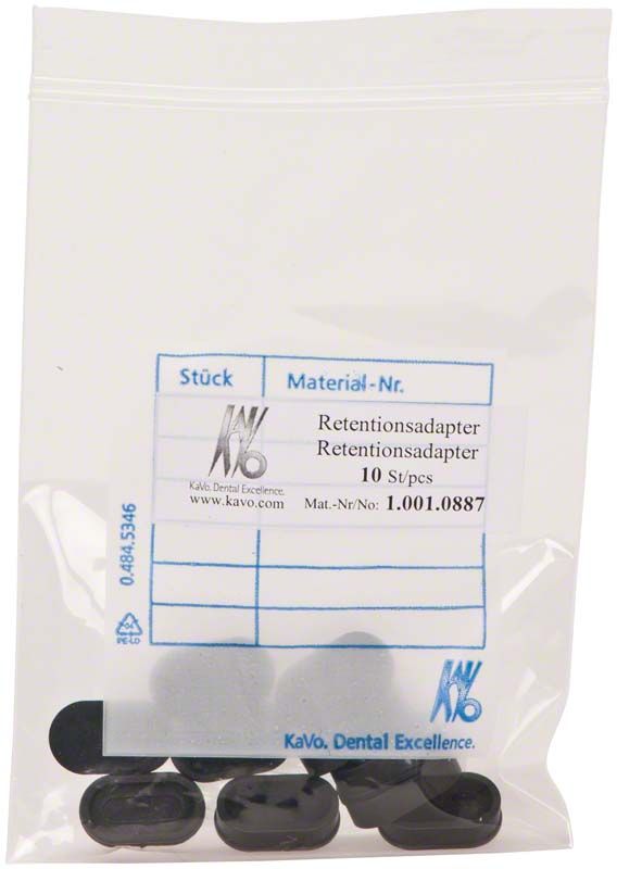 10er Pack PROTAR® evo Retentionsadapter in transparenter Verpackung.