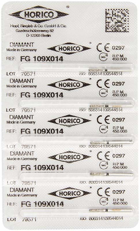 Zahnarztbohrer Diamant FG 109X 014 in Originalverpackung.