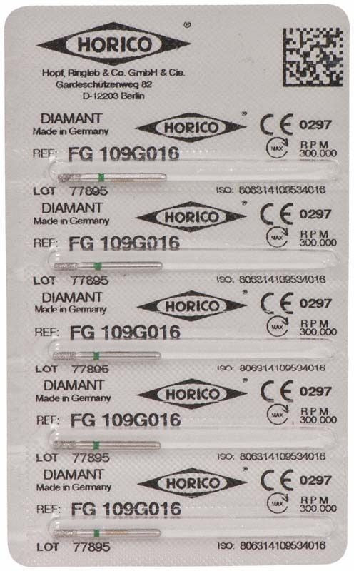 Verpackung von Diamant FG 109G 016 mit mehreren Fräsen.