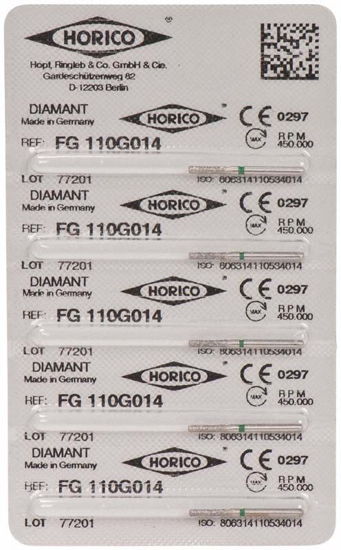 Verpackung von Diamant FG 110G 014 mit CE-Kennzeichnung und Seriennummern.