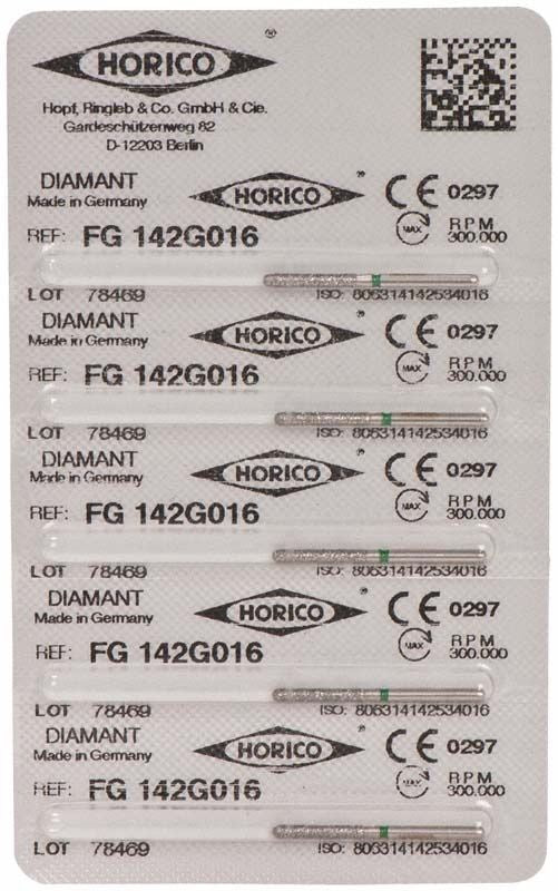 Verpackungsetikett für Diamant FG 142G 016 von medic-star.