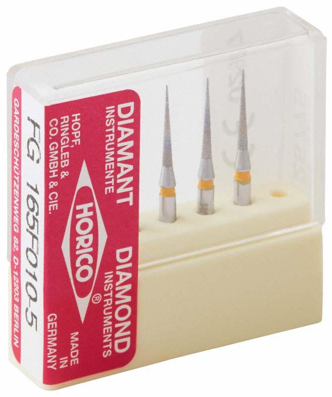 Diamantbohrer FG 165F 010 im transparenten Aufbewahrungsetui.
