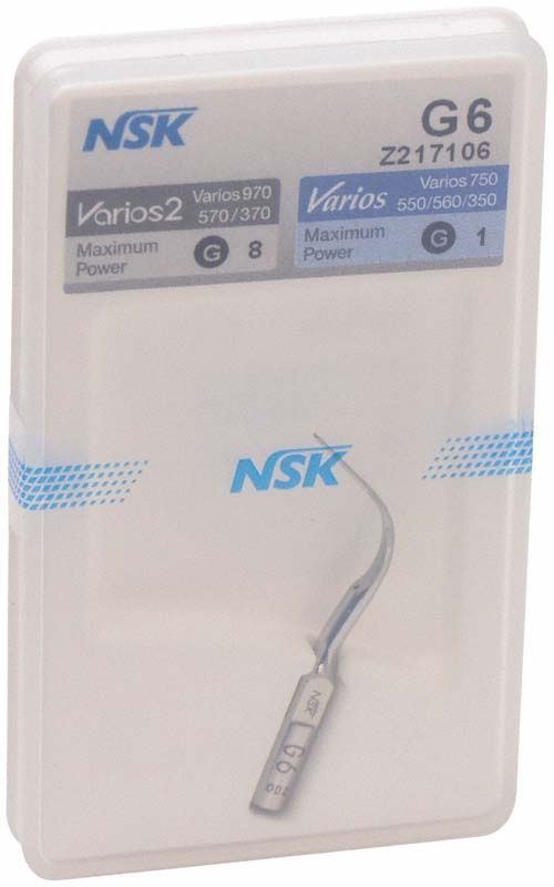 Ultraschallscaler-Aufsatz G6 von NSK in Verpackung.