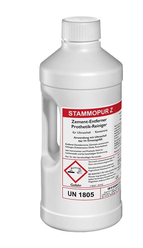 Stammopur Z 2 Liter Flasche für Ultraschallreiniger im dentalen Bereich.