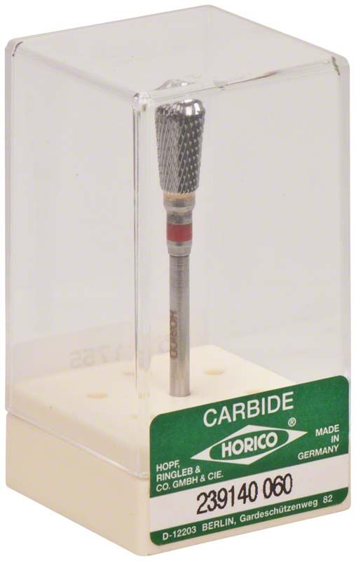 Hartmetallfräser Kreuzverzahnung 239 140 060 in transparenter Verpackung.