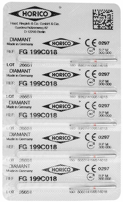 Verpackung von Diamant FG 199C 018 mit sechs Einheiten.