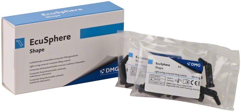 EcuSphere Shape Kapseln A3 mit Verpackung und Beipackzettel.