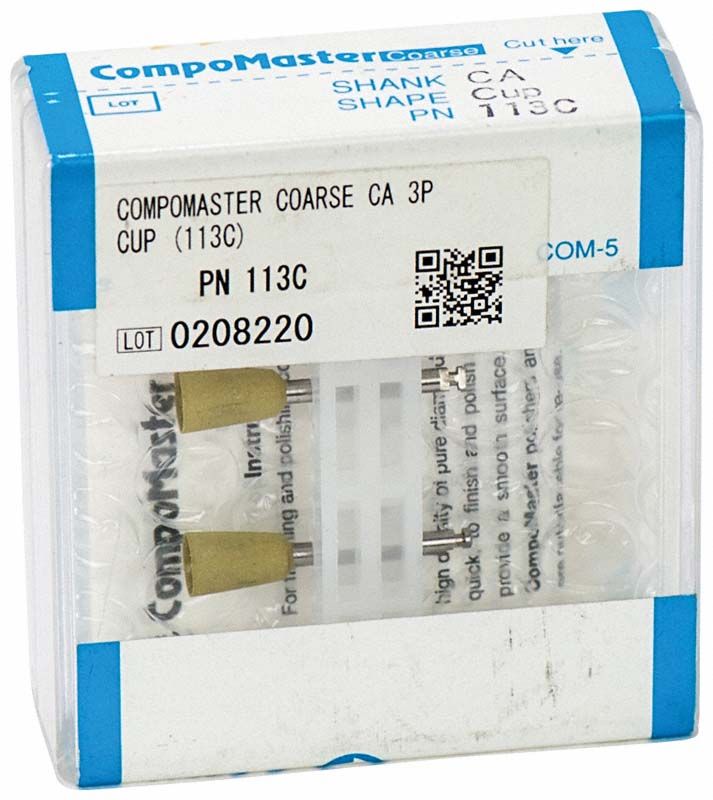 Verpackung von CompoMaster Coarse RA Kelch mit Produktetikett und Barcode.