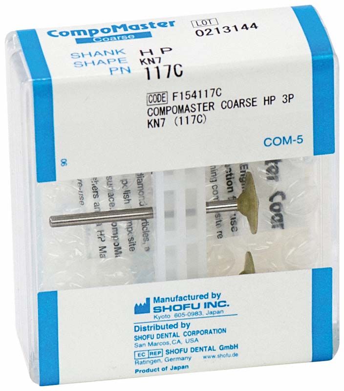 CompoMaster Coarse HP KN7 Verpackung mit Produktinformationen und Herstellerangaben.