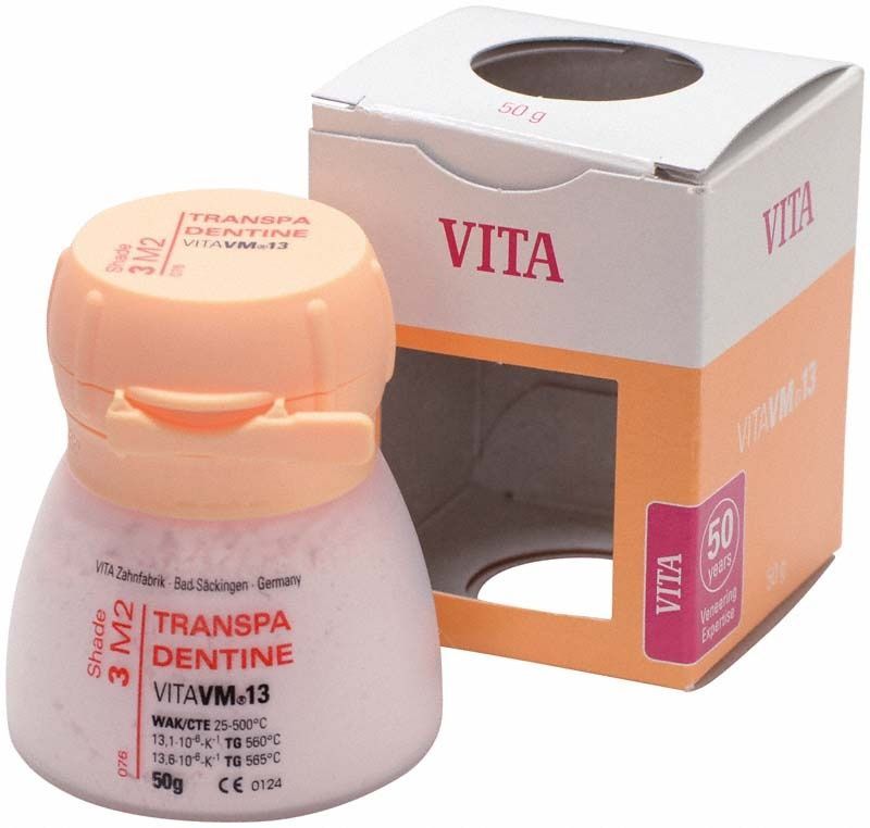 3D Transpa Dentin VM13 50g Dose mit geöffneter Verpackung.