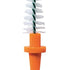 Orange konische Ersatzbürste für Interdentalreinigung mit ultrafeinen Borsten.