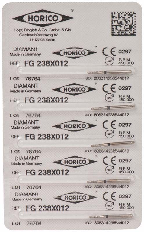 Verpackung der Diamant FG 238X 012 mit Produktinformationen und Herstellerlogo.