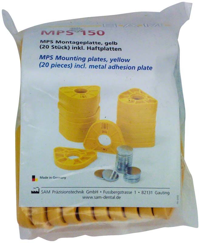 Image of MPS Montageplatten gelb 20er