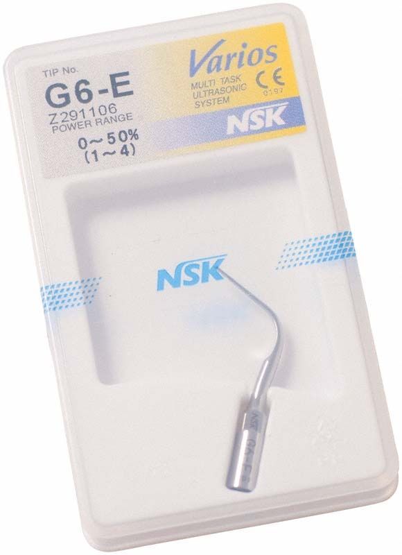 Ultraschallscaler-Aufsatz G6-E von NSK in Verpackung.