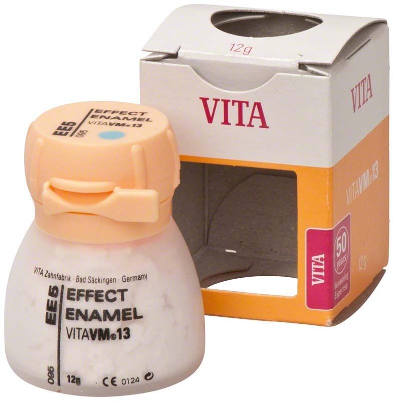 VM13 Effekt-Emaille EE5 im Tiegel mit geöffneter Verpackung.