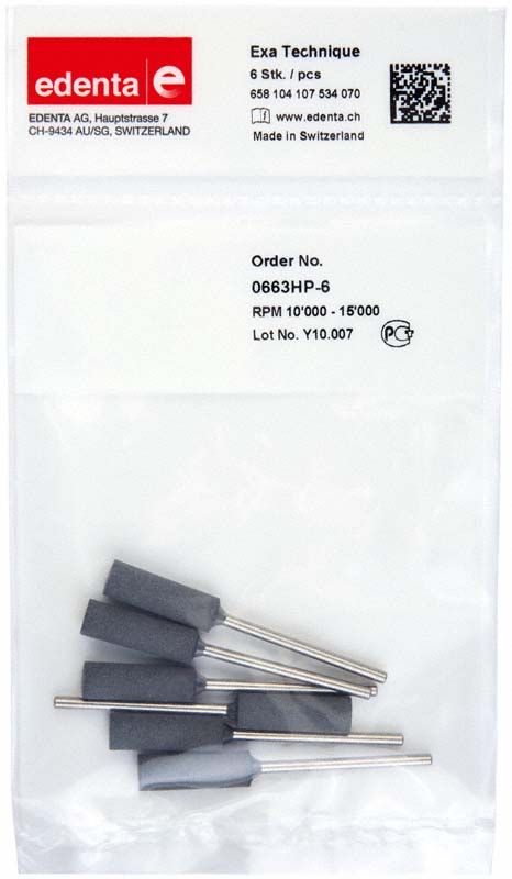 Exa Technique grau 6er Walze in transparenter Verpackung.
