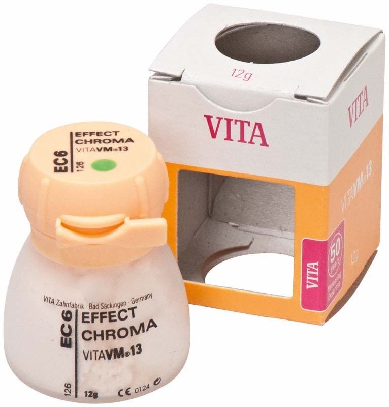 VITA VM13 Effect Chroma EC6 Keramikpulver mit Verpackung.