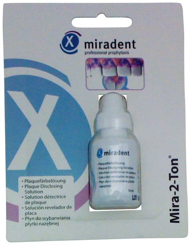 Mira-2-Ton® Lösung 10ml zur Plaquefärbung in Originalverpackung.