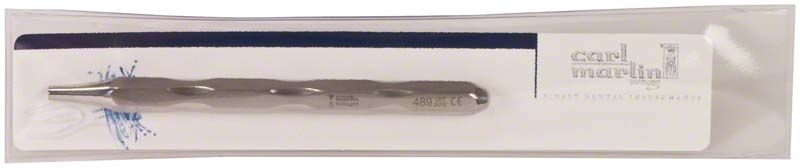 Mundspiegelgriff Ergoform, hohl von Carl Martin in Verpackung.