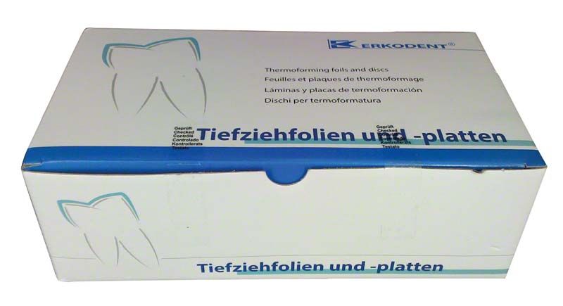 Erkodent Erkoflex 95 Verpackung für Tiefziehfolien und -platten.